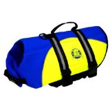 Paws Aboard Neoprene Doggy Life Jacket Extra Small Blue/ Yellow 7 - 15 lbs.