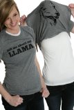 Women's Ask Me About My Llama Tshirt Funny Llama Flip Shirt For Women M