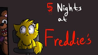 TERRIFIED Kitten Plays: 5 Nights At Freddy's W'Spotty  (Demo)